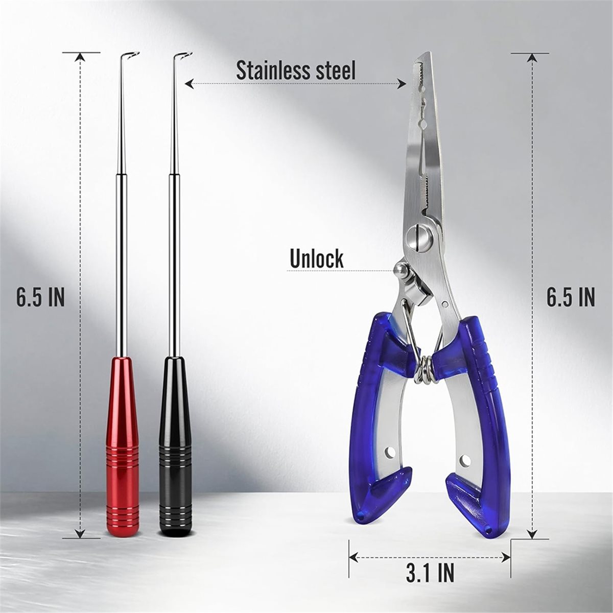 T34C 낚시 바늘 제거 도구 및 낚시 펜치 키트 -  - Fishing Hook Stainless Steel 리뷰 및 가격