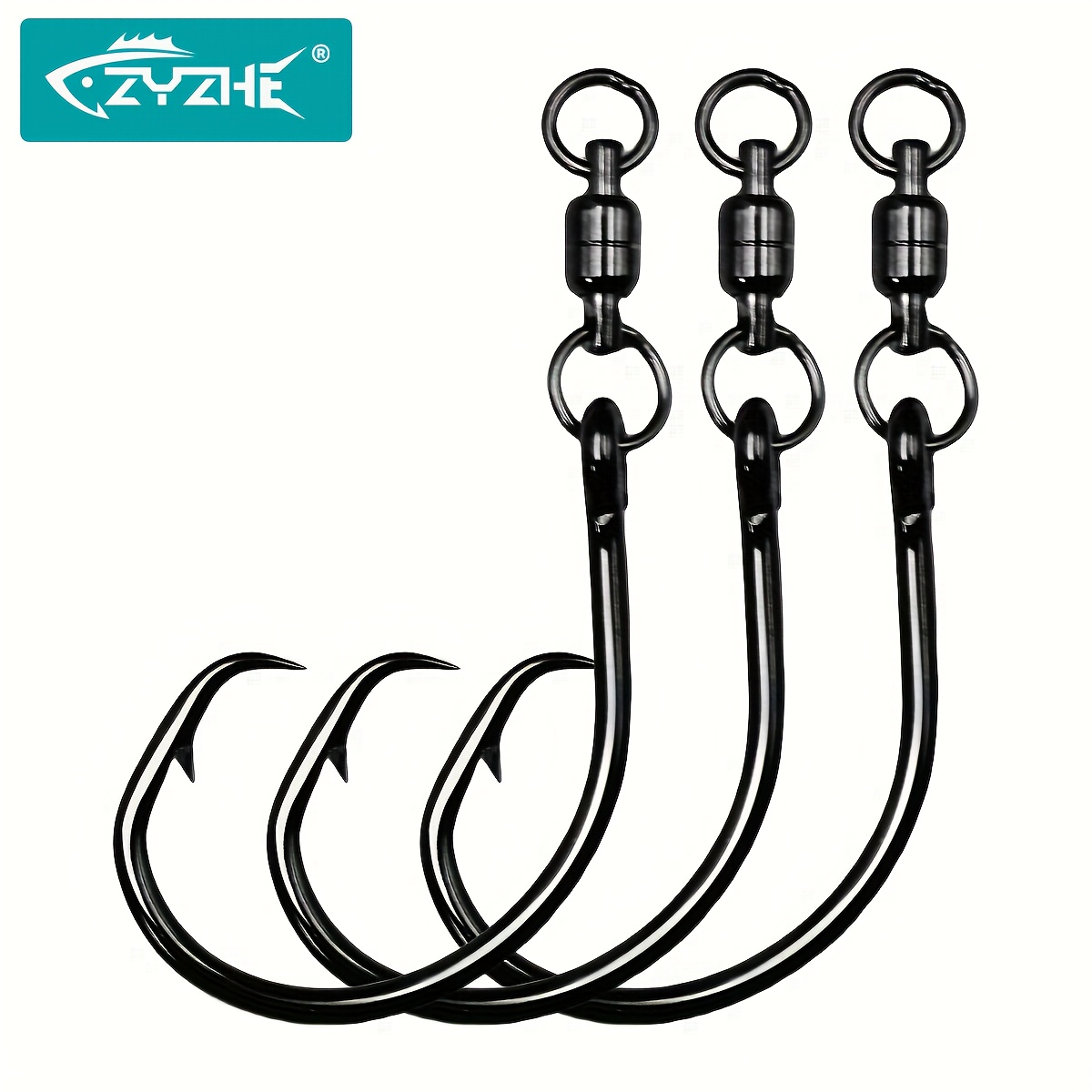 ZYZHE 3/6/9개 스위블 링이 있는 원형 훅 6/ - Fishing Hook Circle 리뷰 및 가격